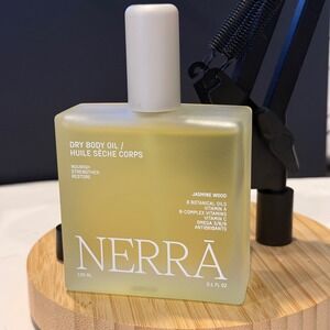 Nerra • Dry Body Oil • Jasmine Wood • 3.1oz Botanical Oil • New Damaged Box